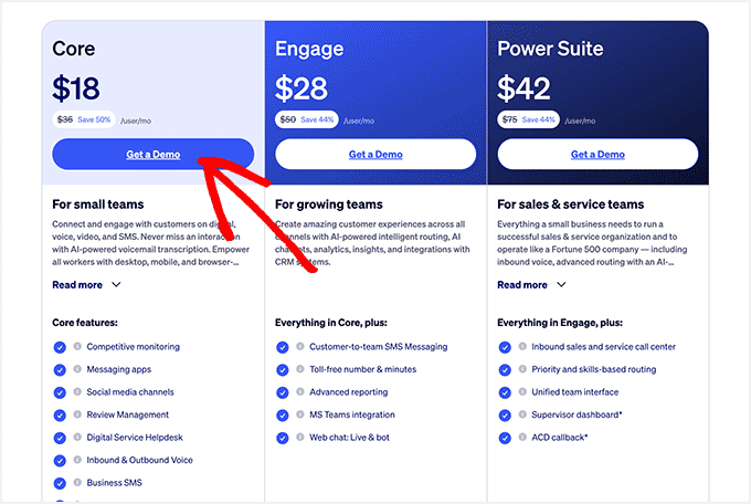 Nextiva pricing plans with the best deal applied