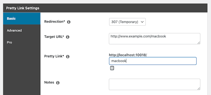 The Pretty Links WordPress plugin