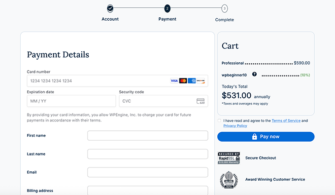 WP Engine Pay Now